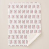 Onweerstaanbaar Ice Cream Licorice Sherpa Blanket Sherpa Deken (Voorkant)