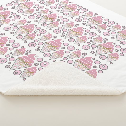 Onweerstaanbaar Ice Cream Licorice Sherpa Blanket Sherpa Deken (3/4)