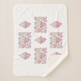 Onweerstaanbaar Ice Cream Licorice Sherpa Blanket Sherpa Deken