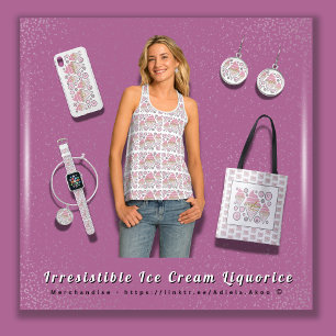 Onweerstaanbaar Ice Cream Licorice Tas - Adiela Ak