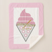 Onweerstaanbaar Ice Cream Sherpa Blanket Sherpa Deken (Voorkant)