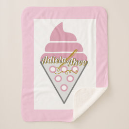 Onweerstaanbaar Ice Cream Sherpa Blanket Sherpa Deken