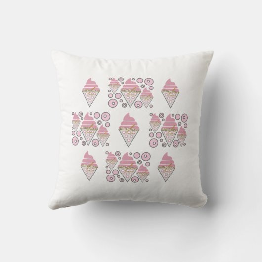 Onweerstaanbaar Ice Cream Zoethout Sierkussen (Achterkant)