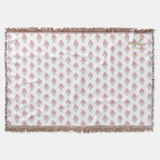 Onweerstaanbaar Ijs Decorative Kussen Deken (Voorkant)