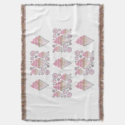 Onweerstaanbaar ijs drop decoratief deken (Voorkant Verticaal)