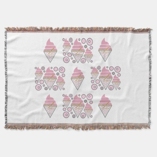 Onweerstaanbaar ijs drop decoratief deken (Voorkant)