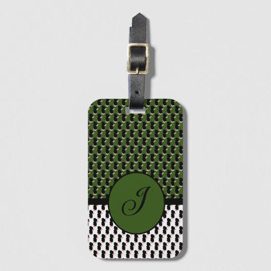 Onweerstaanbaar ijs gesmolten Macha sprinkles Bagagelabel (Voorkant (verticaal))