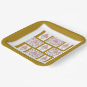 Onweerstaanbaar Ijs Snoepgoed Drop en Karamel Papieren Bordje (Gebogen)