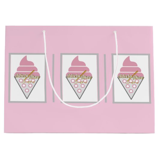 Onweerstaanbaar ijsje Gift Bag van Adiela Akoo Groot Cadeauzakje (Voorkant)