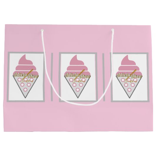 Onweerstaanbaar ijsje Gift Bag van Adiela Akoo Groot Cadeauzakje (Achterkant)