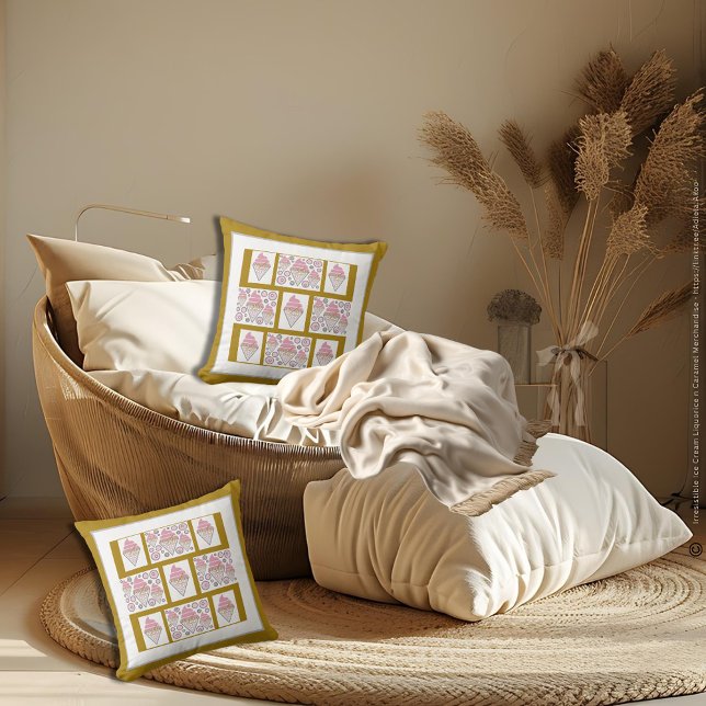 Onweerstaanbaar Ijsroom Drop en Karamel Kussen (Irresistible IceCream Liquorice n Caramel Pillows designed by Poet Adiela Akoo. Love it? GET it now!)