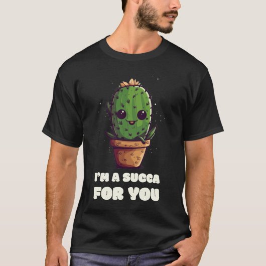 Onweerstaanbaar Leuk Succulent T-Shirt: Ik ben Suc T-shirt (Voorkant)