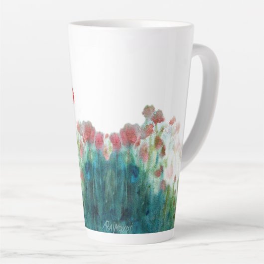 "Onweerstaanbaar." linkshandige, grote, latte mok. Latte Mok (Rechterhoek)