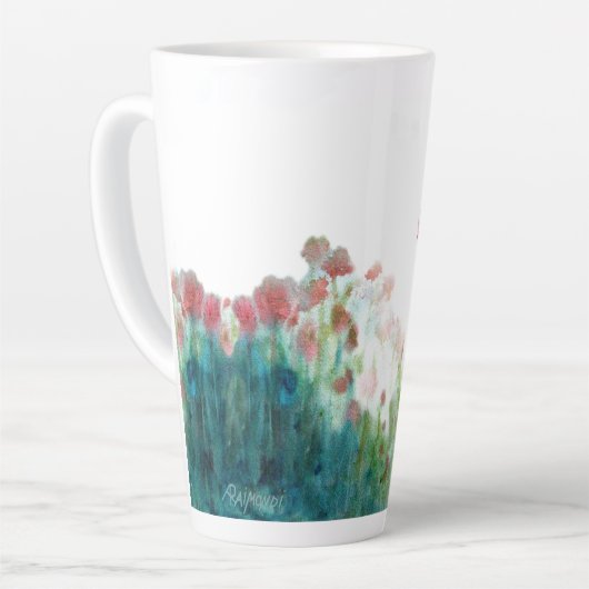 "Onweerstaanbaar." Met rechtshandige grote latte m Latte Mok (Linkerhoek)