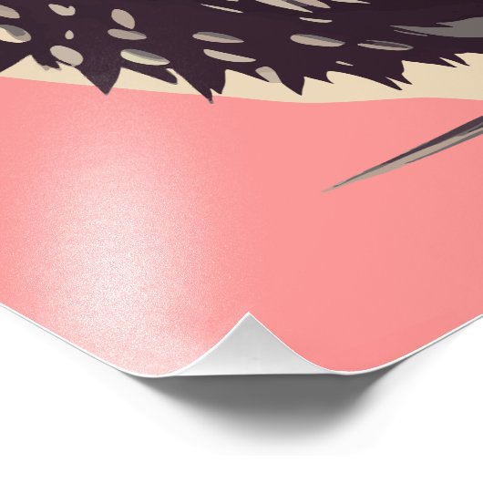 Onweerstaanbaar Schattigee egel Hedgie Foto Afdruk (Hoek)