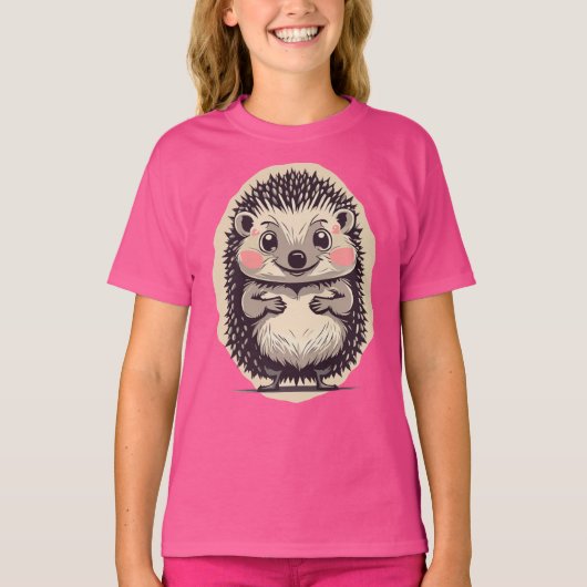 Onweerstaanbaar Schattigee egel Hedgie T-shirt (Voorkant)