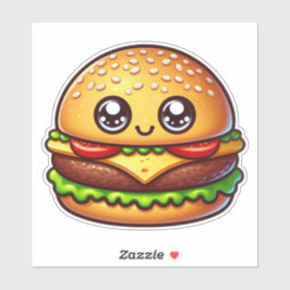 Onweerstaanbaar Schattigee Yummy Burger Sticker