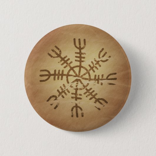 Onweerstaanbaarheid Oude IJslandse magische charme Ronde Button 5,7 Cm (Voorkant)