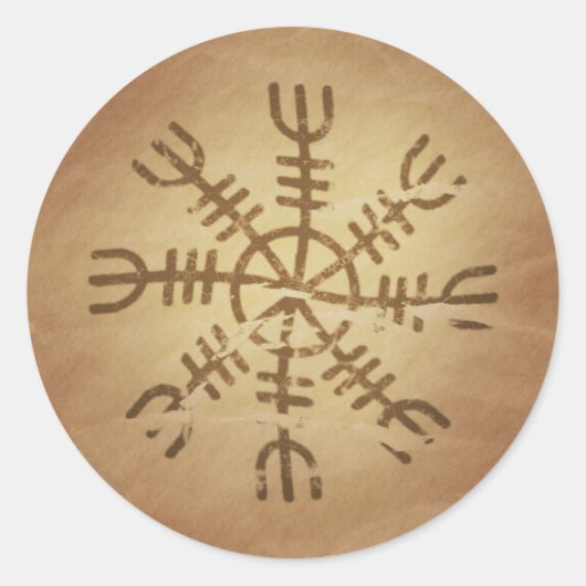 Onweerstaanbaarheid Oude IJslandse magische charme Ronde Sticker (Voorkant)