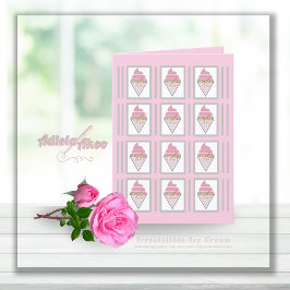 Onweerstaanbare Ice Cream Blank Uitnodiging / Groe