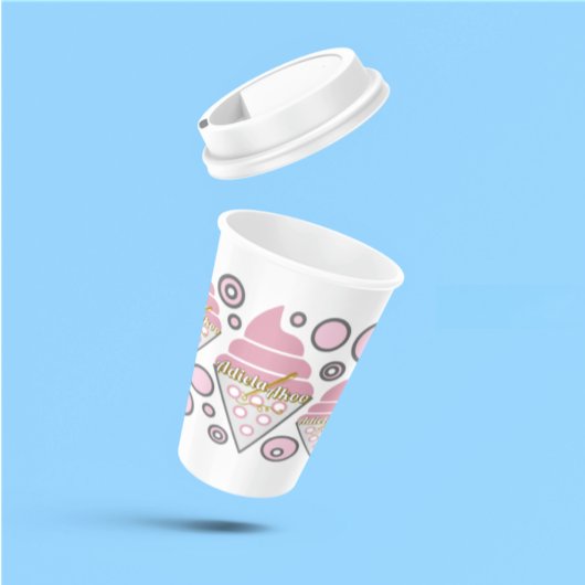 Onweerstaanbare Ice Cream Licorice Paper Cups Papieren Bekers