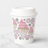 Onweerstaanbare Ice Cream Licorice Paper Cups Papieren Bekers (Voorkant)