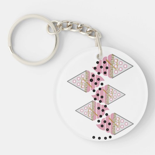 Onweerstaanbare Ice Cream Sprinkles Sleutelhanger (Voorkant)