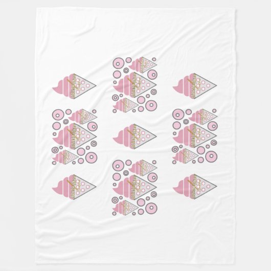 Onweerstaanbare ijs drop fleece deken (Voorkant)