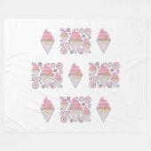 Onweerstaanbare ijs drop fleece deken (Voorkant (Horizontaal))