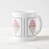 Onweerstaanbare ijscream-Mok door dichter Adiela A Grote Koffiekop (Voorkant rechts)