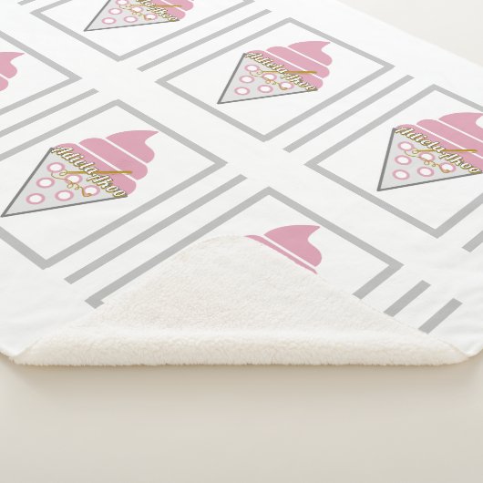 Onweerstaanbare IJscrème Sherpa Dekbed Sherpa Deken (3/4)