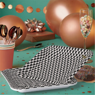 Onweerstaanbare ijskap gesmolten sprinkhaantjes papieren bordje