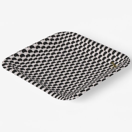 Onweerstaanbare ijskap gesmolten sprinkhaantjes papieren bordje (Gebogen)