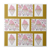 Onweerstaanbare ijskap van Cream Licorice in Caram Tegeltje (Voorkant)