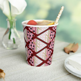 Onweerstaanbare ijskreep met sprinkhaantjes voor d papieren bekers