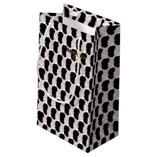 Onweerstaanbare ijskreep Sprinkles Gift Bag Klein Cadeauzakje (Achterkant Gekanteld)