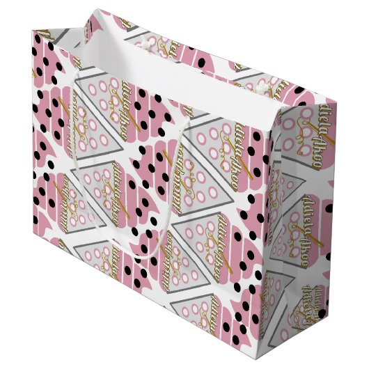 Onweerstaanbare ijskreep Vanilla Gift Bag Groot Cadeauzakje (Voorkant Gekanteld)