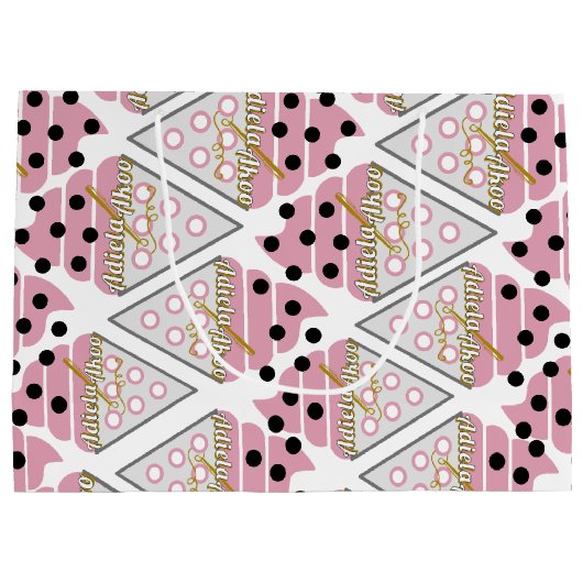 Onweerstaanbare ijskreep Vanilla Gift Bag Groot Cadeauzakje (Achterkant)