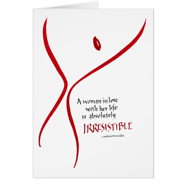 Onweerstaanbare vrouwenkaart (Voorkant)