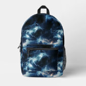 onweersverlichtingspatroon bedrukte rugzak (Voorkant)