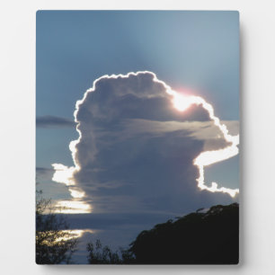 onweerswolk blokkeert de zon fotoplaat