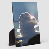 onweerswolk blokkeert de zon fotoplaat (Zijkant)
