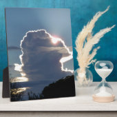 onweerswolk blokkeert de zon fotoplaat (Zijkant)