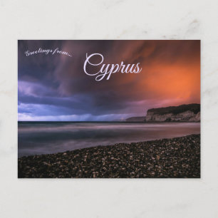Onweerswolken in Cyprus Briefkaart