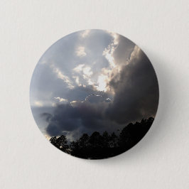 onweerswolken komen opzetten ronde button 5,7 cm