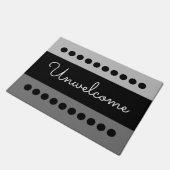 Onwelkome krotchety-deur deurmat (Schuin)