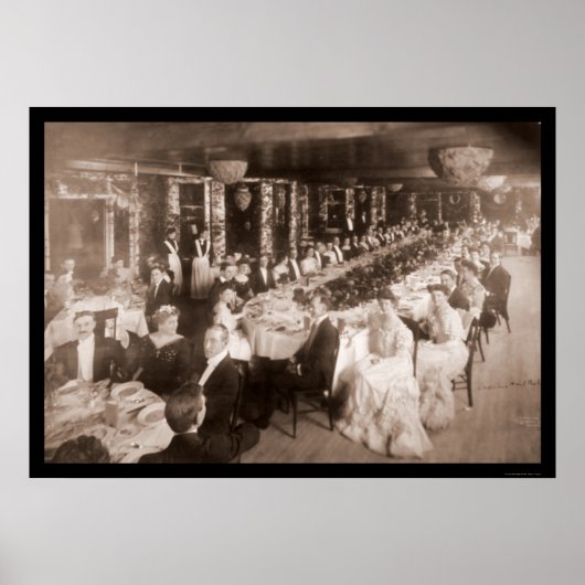 Onwentsia Ball Chicago Foto 1905 Poster (Voorkant)
