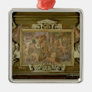 Onwetendheid afjagen, details van decoratieve rege metalen ornament