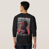 ONWETENDHEID gemaskerd gezicht Brutalisme Streetwe Trui (Achterkant volledig)