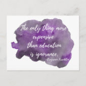 Onwetendheid is een duur Briefkaart voor de resist (Voorkant)